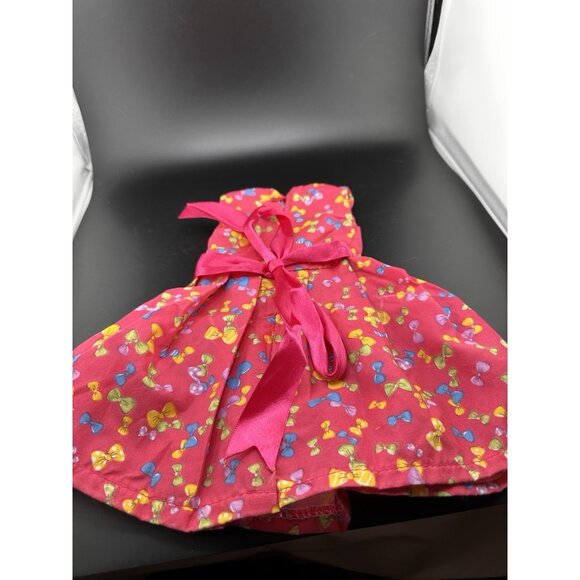 American Girl Doll 18” Gala Party Dress Bright Pink Bows Rose Sleeveless - Picture 14 of 15